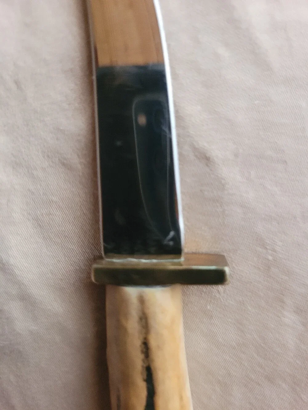 Handmade Antler Handle Knife Made By Award Winning Artist Ted Miller.